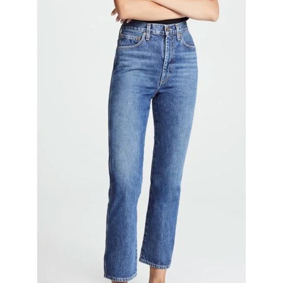 AGOLDE Pinch Waist Straight Jeans Womens Size 26 Blue - Picture 15 of 16